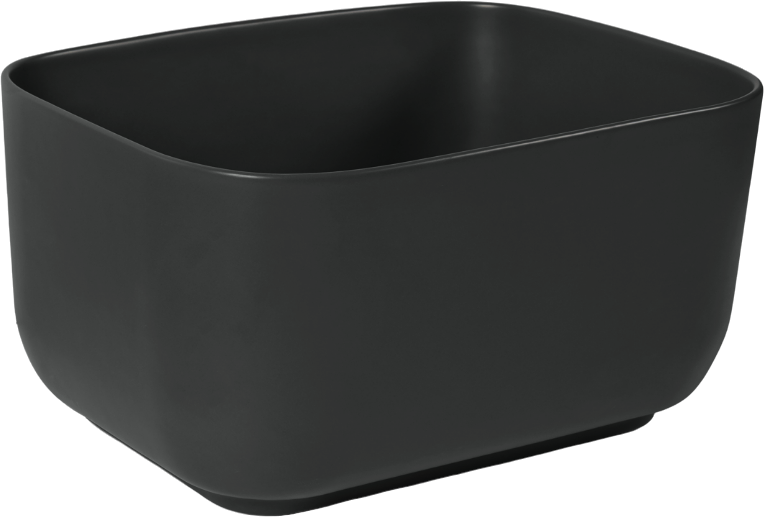 Раковина SantiLine SL-1112MB накладная, черный матовый