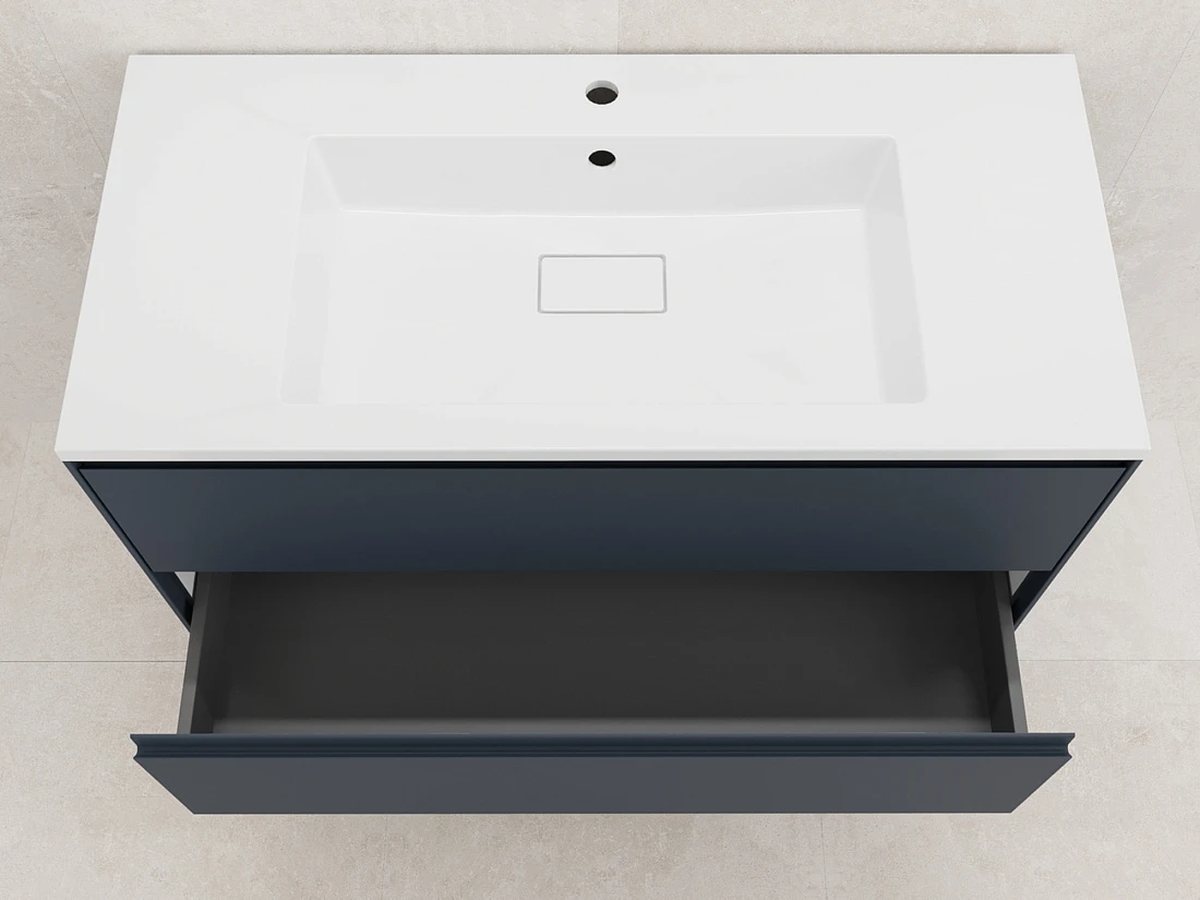 Тумба с раковиной Style Line Лима 100 подвесная, графит от магазина Vanna-Vanna.ru!