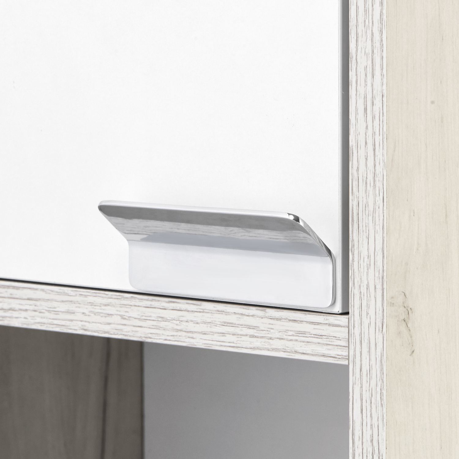 Шкаф навесной Aquaton Флай 35 L/R, белый, дуб крафт