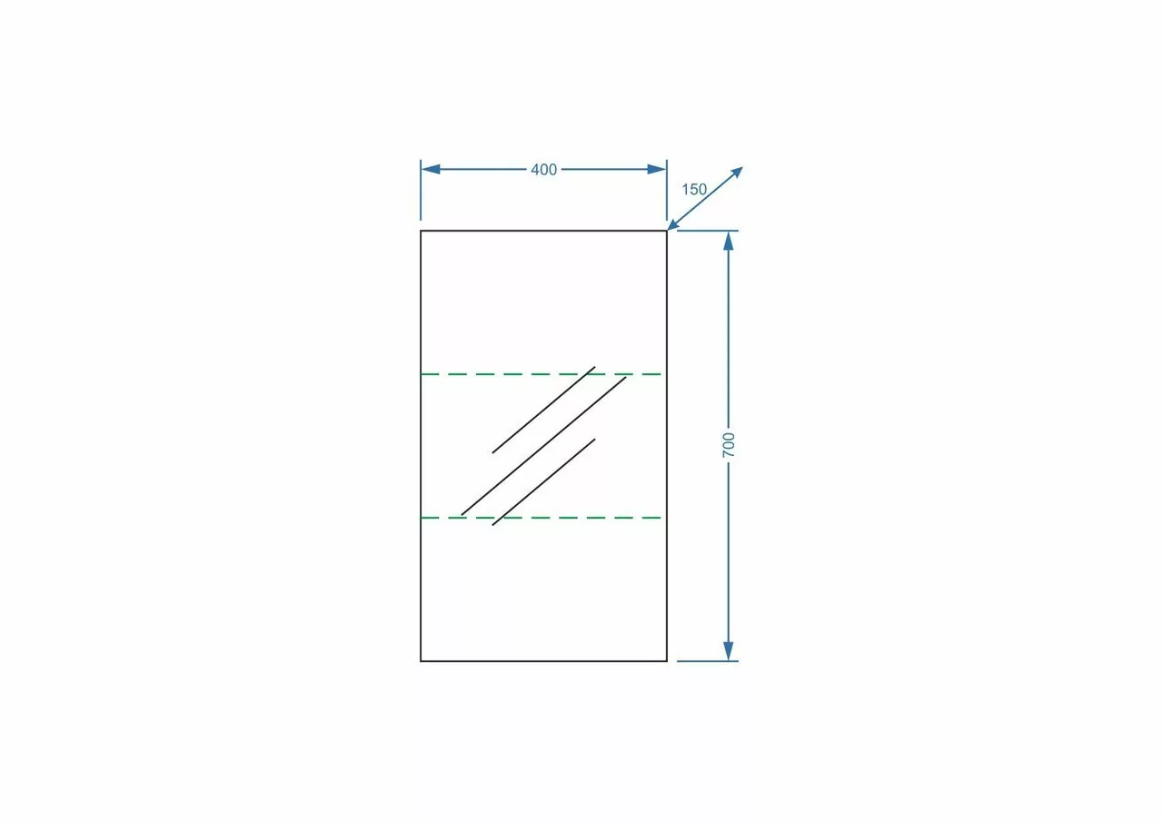 Зеркало-шкаф Stella Polar Альда 40 белый