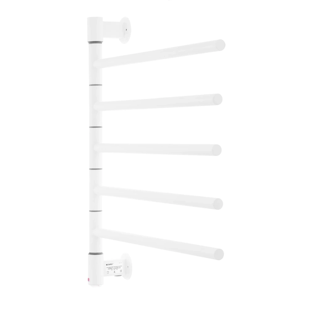 Полотенцесушитель электрический Energy I - G5 белый матовый, поворотные секции, скрытое/наружное подключение от магазина Vanna-Vanna.ru!