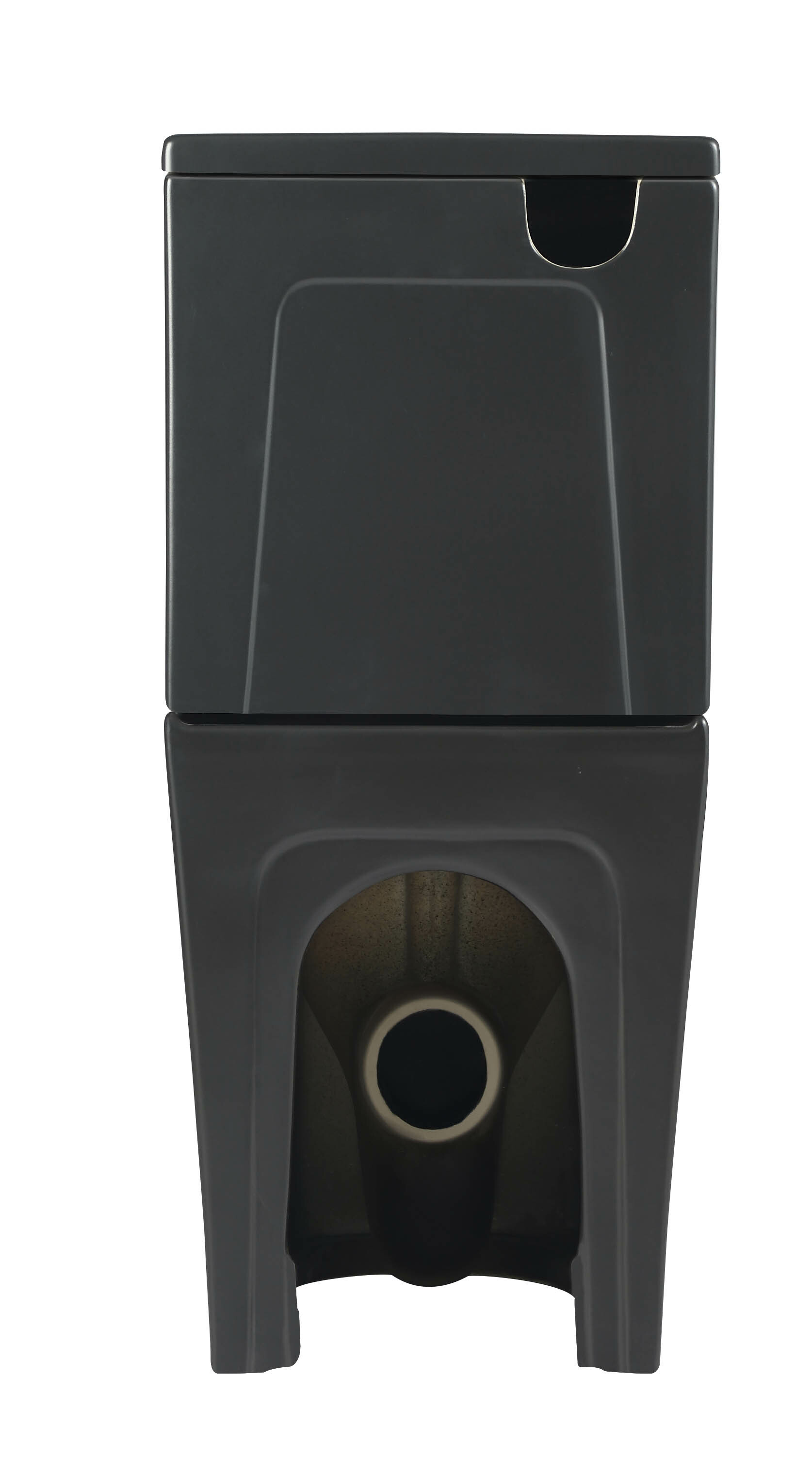 Унитаз SantiLine SL-5026MB напольный, безободковый, торнадо, черный матовый