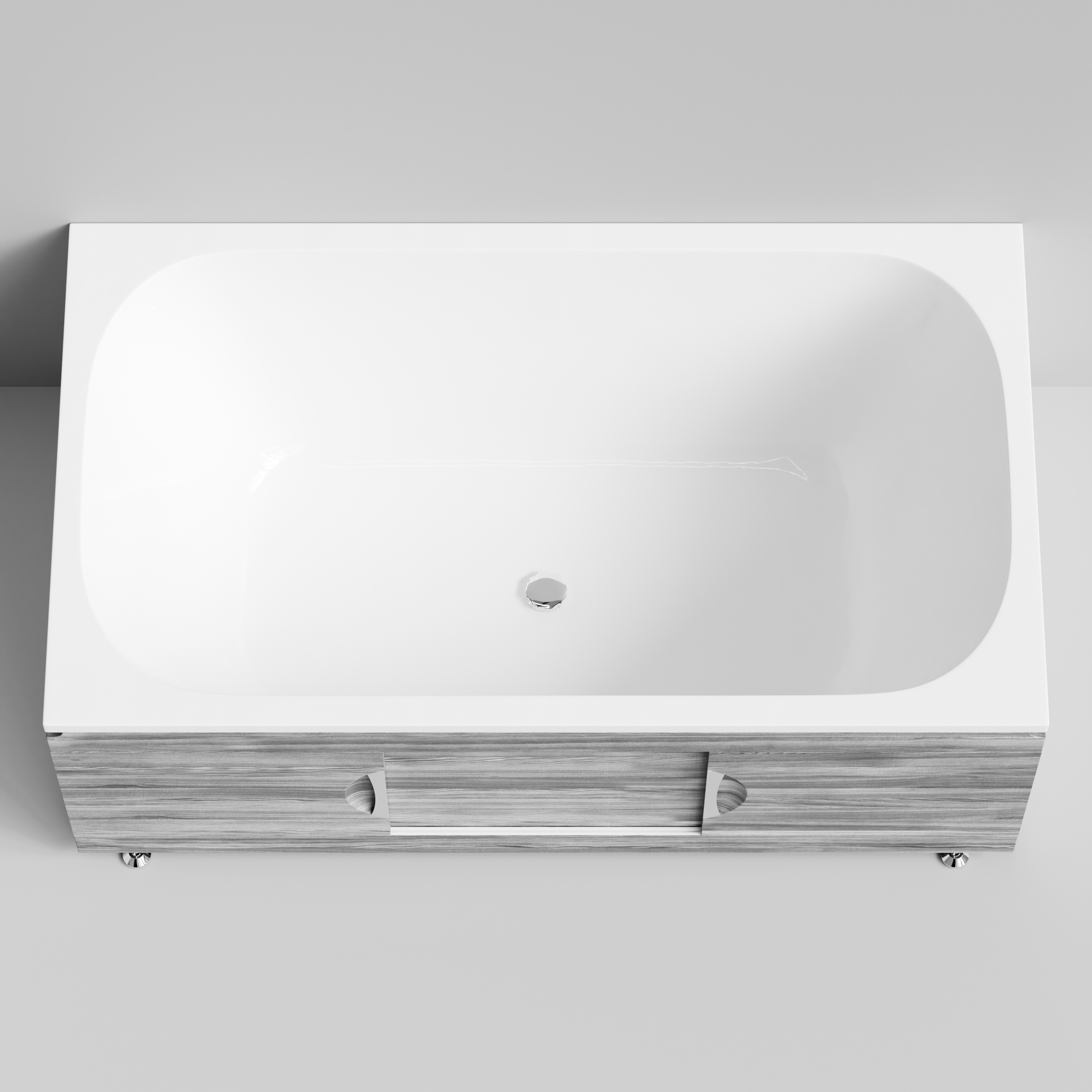 Экран под ванну Vod-ok Топ 150 раздвижной Лиственница структурная контрастно-серая