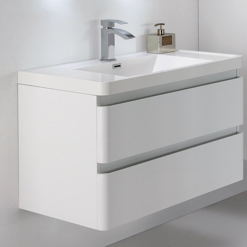 Тумба с раковиной Parly Gucci 60 подвесная, белый