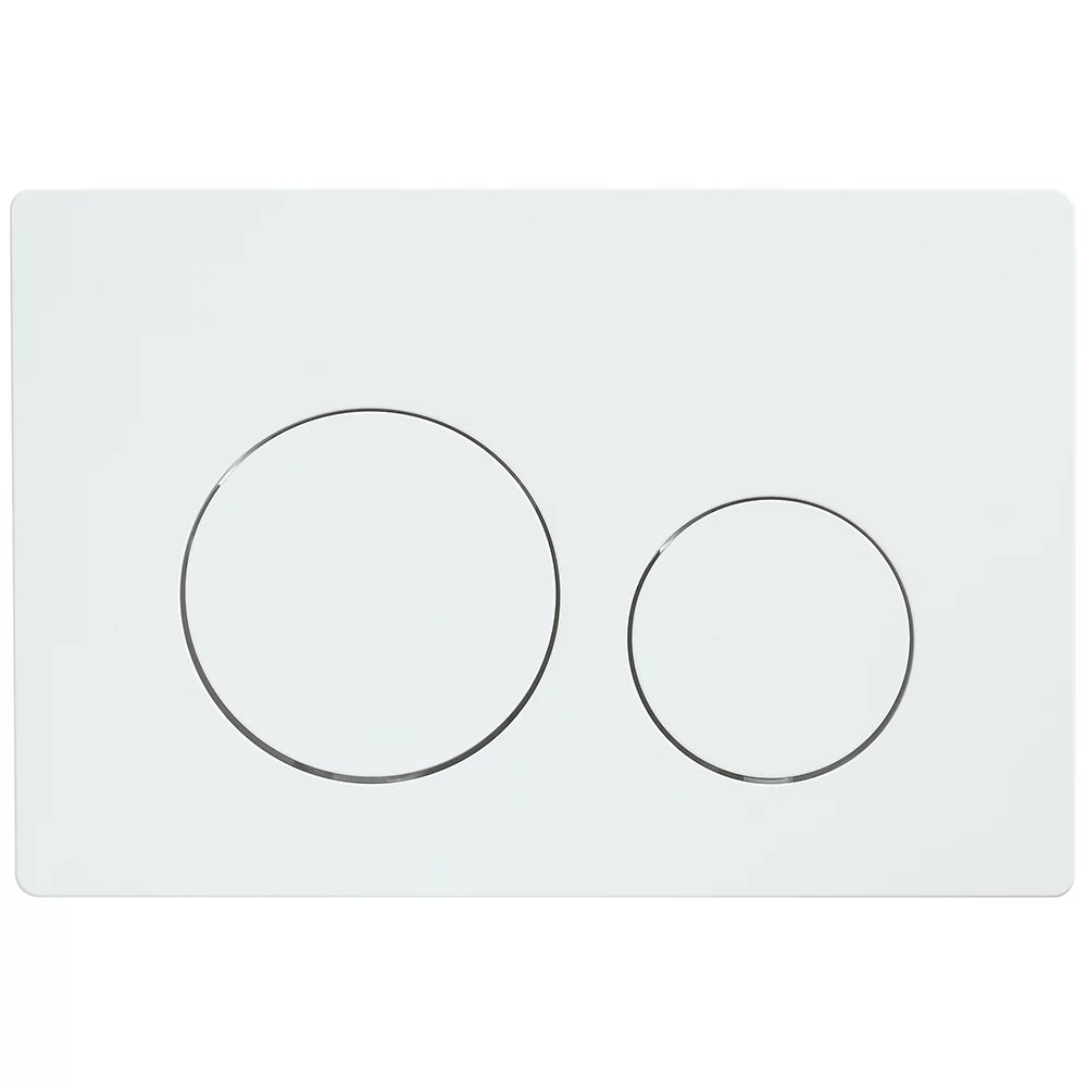 Кнопка смыва Veconi FLUSH V2, FLV2-W, 240х162х10, пластик, белый глянец