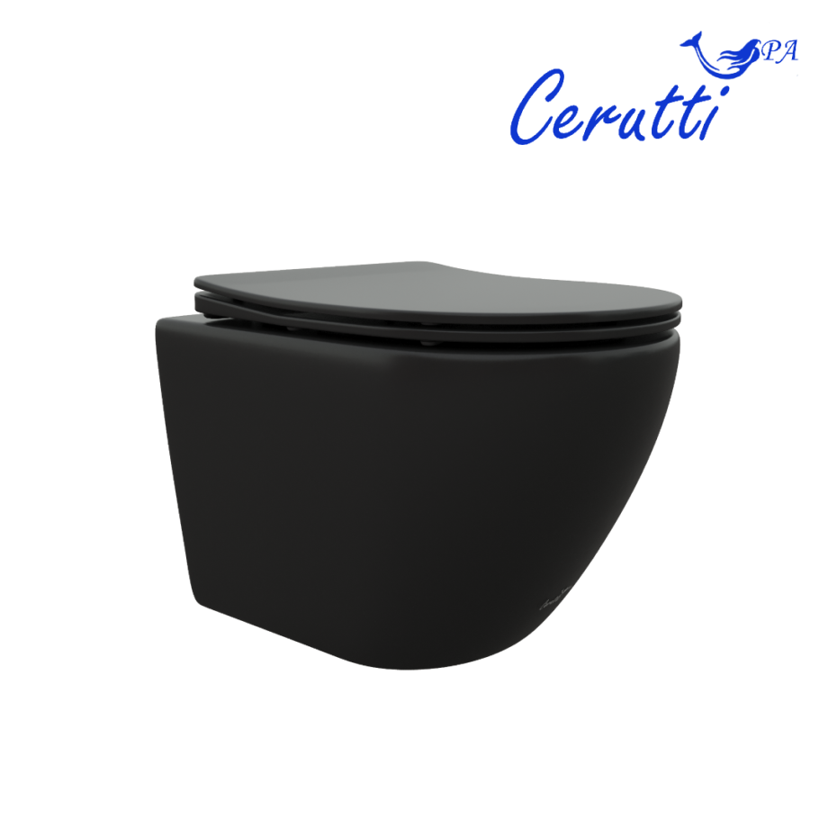 Унитаз Ceruttispa Ticino Aria MB CT8917 подвесной, черный матовый