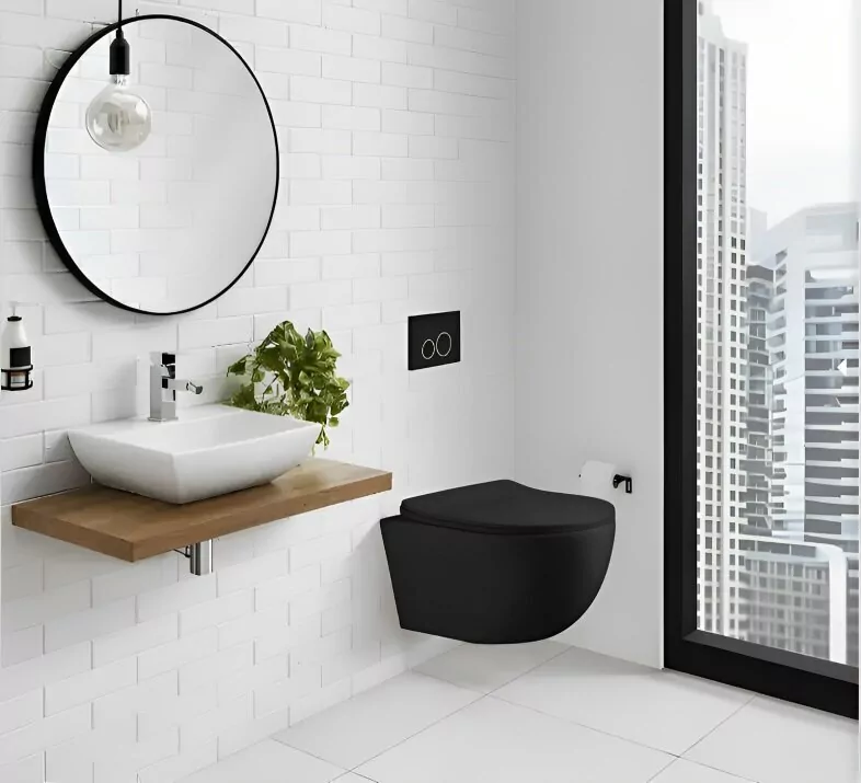 Унитаз Ceruttispa Orlter Aria MBF CT10017 подвесной, черный матовый