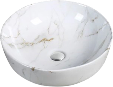 Раковина SantiLine SL-7021 накладная, мрамор