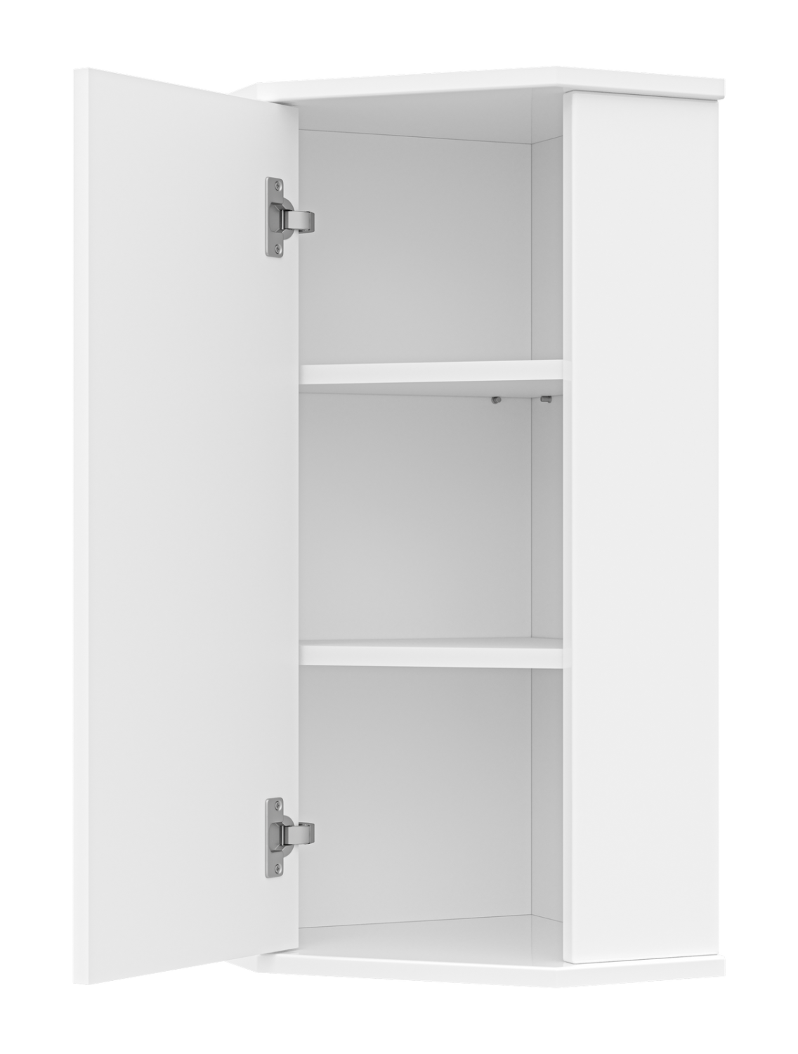 Шкаф навесной Misty Лилия 34 L/R, угловой, белый