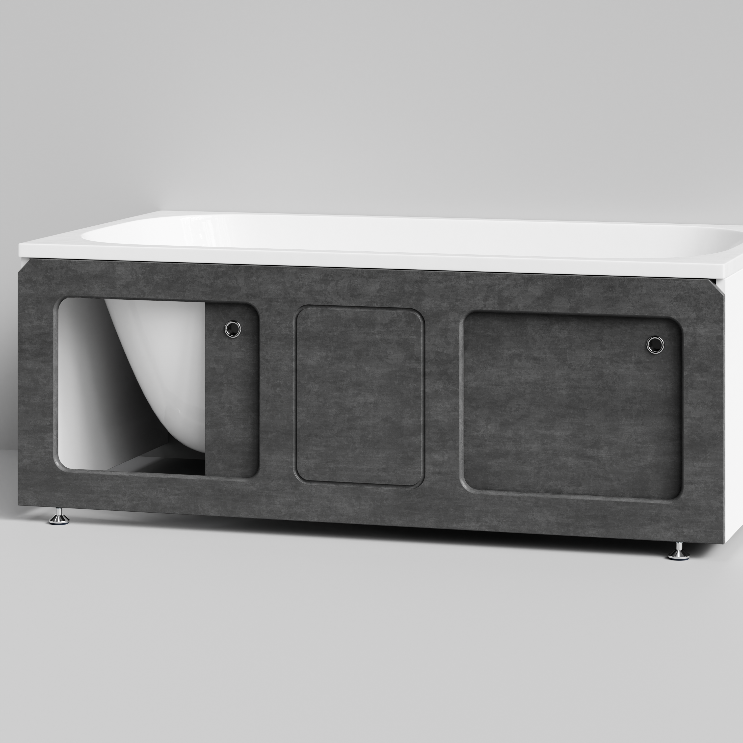 Экран под ванну Vod-ok Хит 150 раздвижной Серый камень