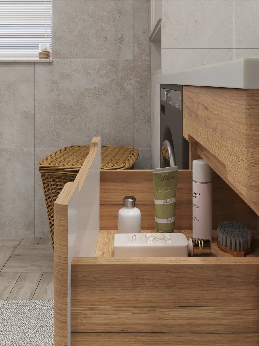 Тумба напольная SanStar Толедо 40 с раковиной Даллас 100 левый gold craft