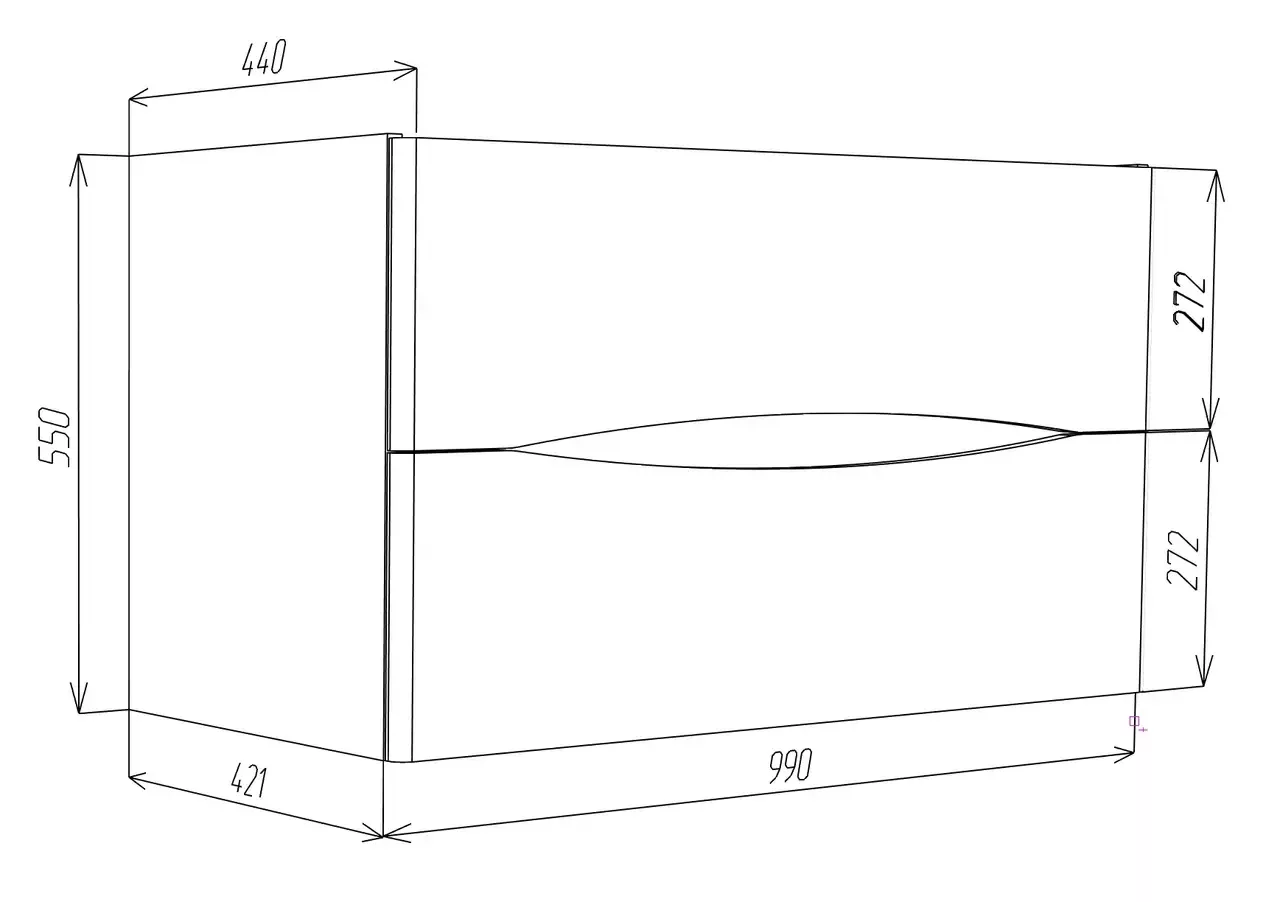 Тумба с раковиной Vod-ok Адель 100 подвесная, белая + 13 цветов