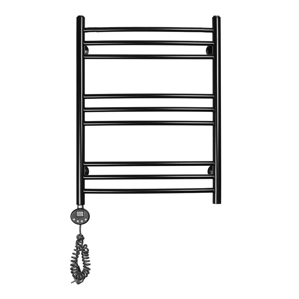 Полотенцесушитель электрический Domoterm Калипсо П9 500x700 EL левый, черный матовый