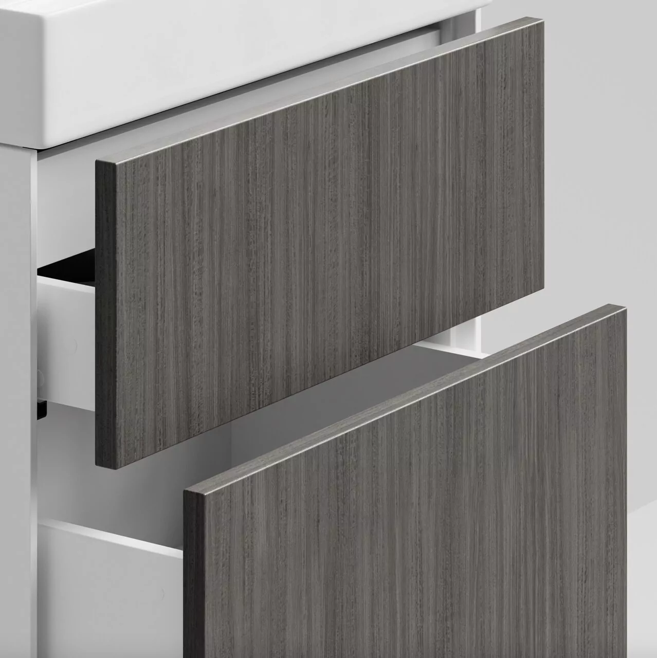 Тумба подвесная Vod-ok Эвкалипт 60 с раковиной Stance 60, эвкалипт серый от магазина Vanna-Vanna.ru!