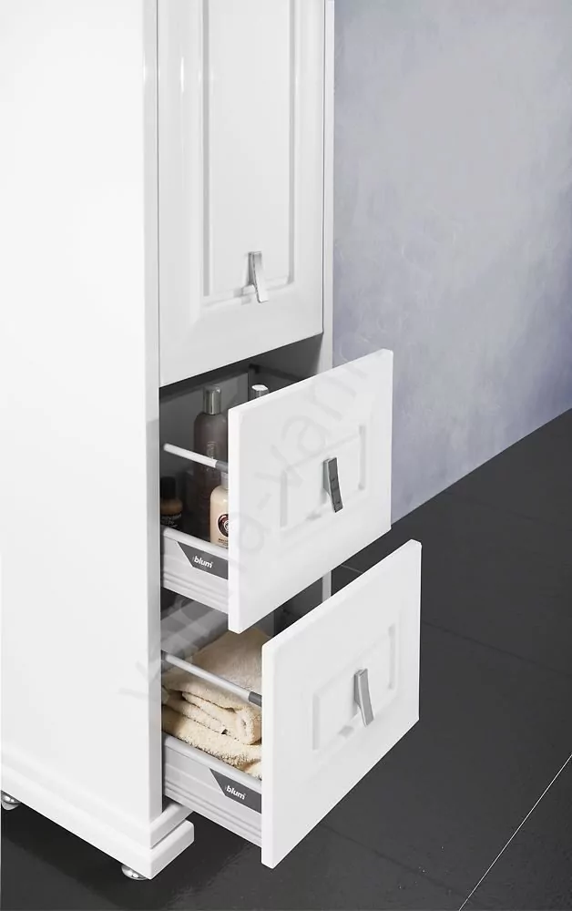 Пенал Vod-ok Elite Риккардо 50 L/R напольный, белый