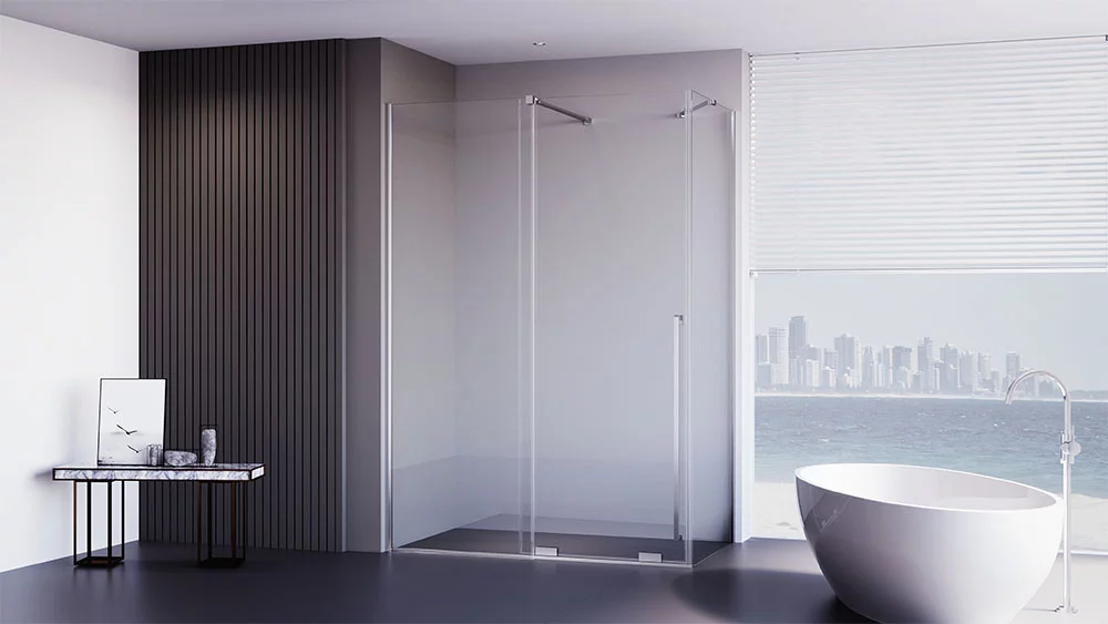 Душевой угол Veconi Premium Trento PTC-SP-50CH, 1000х900x2000, хром, стекло прозрачное