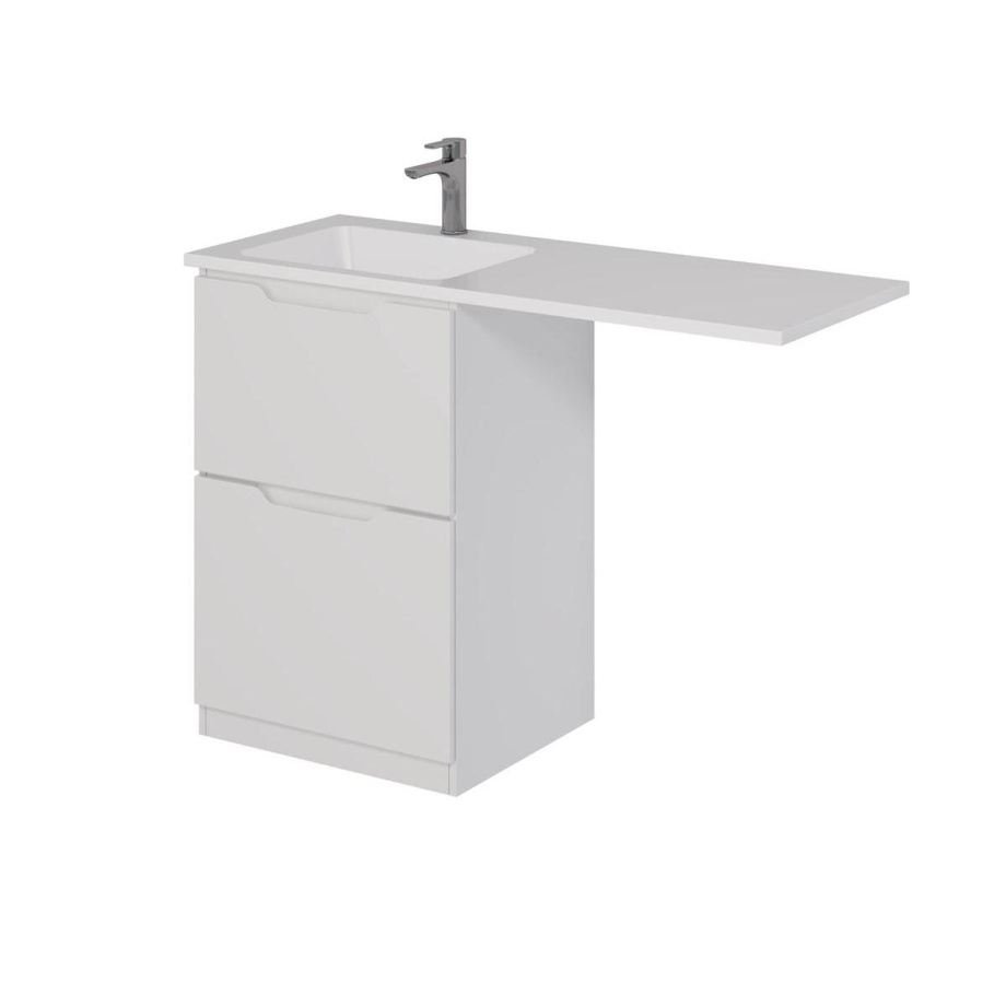 Тумба с раковиной напольная Dreja Bona 60 см, белый