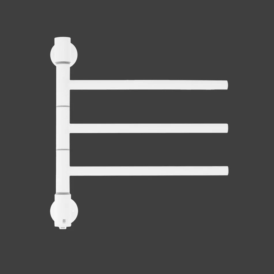 Полотенцесушитель электрический Energy I chrome G3K 44х40 поворотный, белый матовый