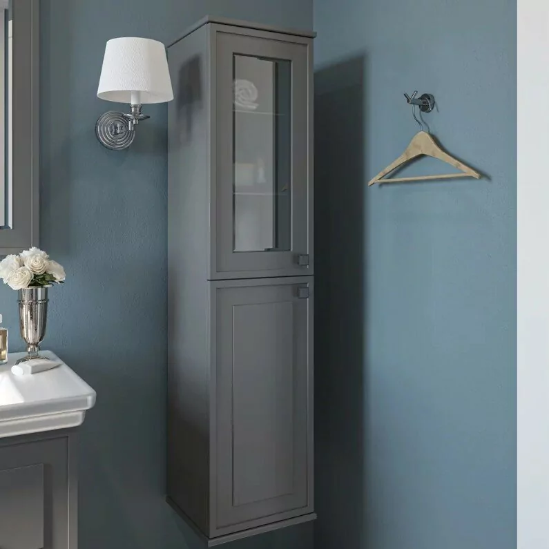 Пенал Sanflor Модена 34 L  подвесной, серый матовый