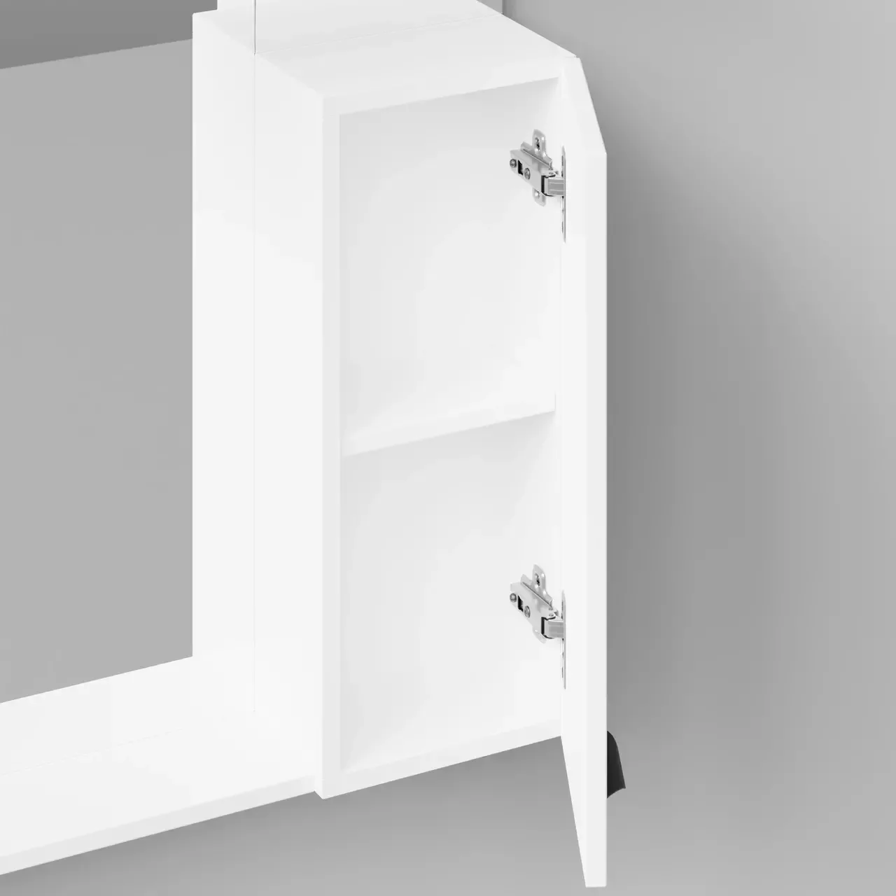 Зеркало-шкаф Vod-ok Марко 75 R, свет, белый + 13 цветов, ручка хром или черный