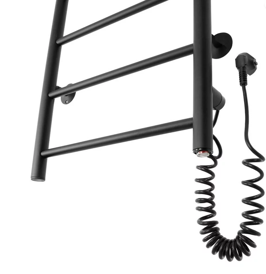 Полотенцесушитель электрический Domoterm Аврора DMT 109-10 50х90 EK R правый, черный матовый