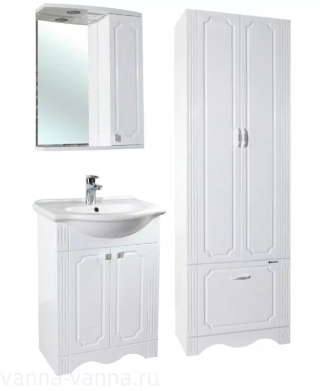 Пенал Bellezza Кантри 60 L/R напольный, белый