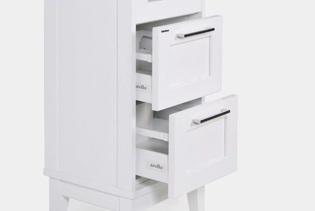 Пенал напольный ValenHouse Эйвори 40 L белый