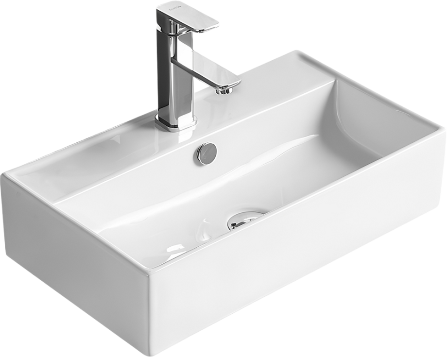 Раковина SantiLine SL-1098 накладная, белая