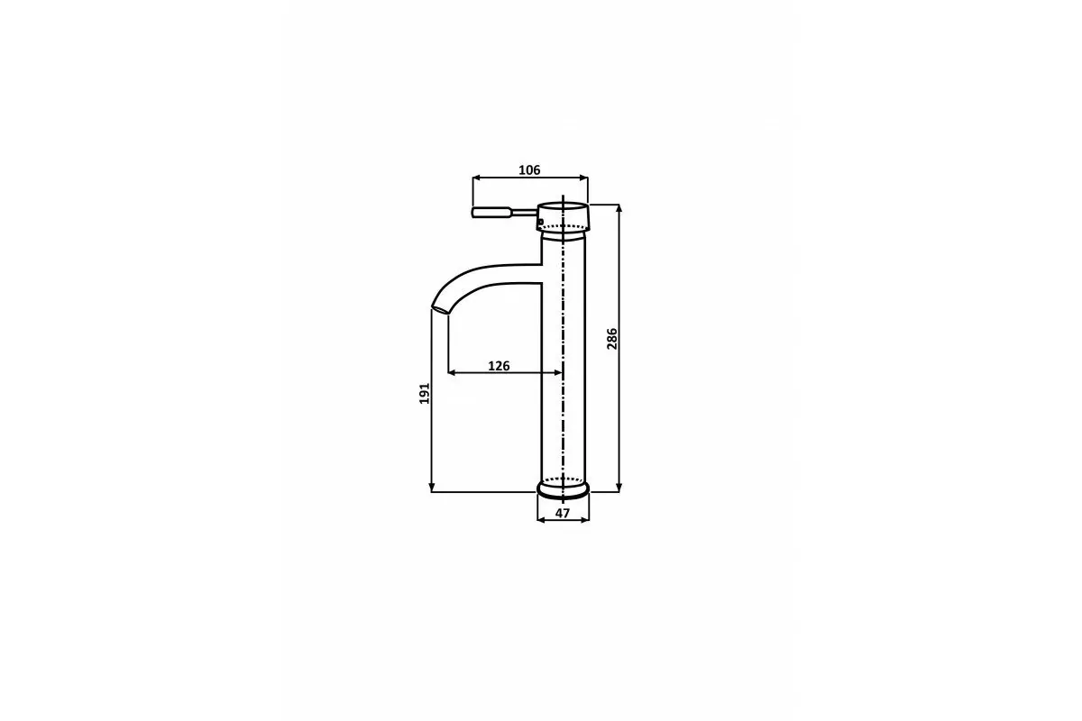 Смеситель для раковины ALMAes Sona TVZ-0906 черный матовый