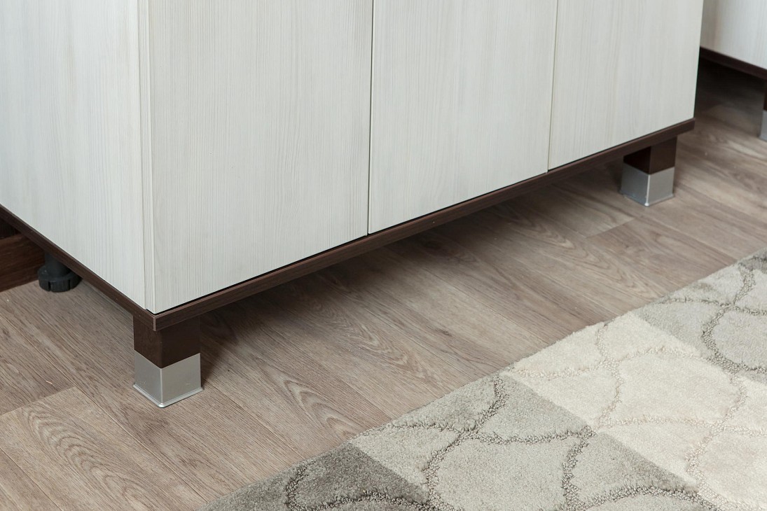 Тумба Sanflor Толедо 85 с раковиной Элеганс 85 напольная, венге, северное дерево светлое