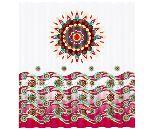 Тканевая шторка WasserKraft Isen SC-40101,