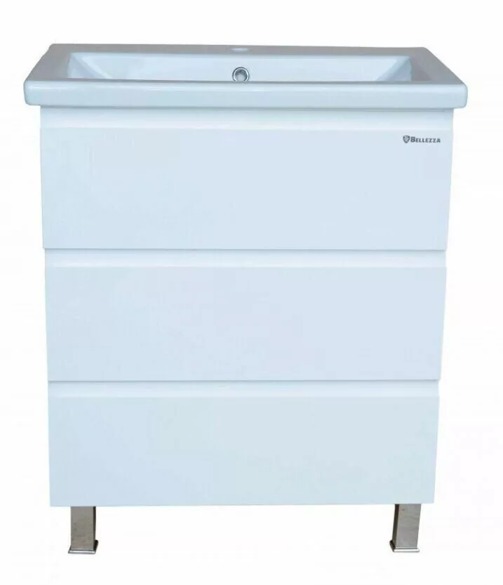 Тумба с раковиной Bellezza Асти 60 напольная белая