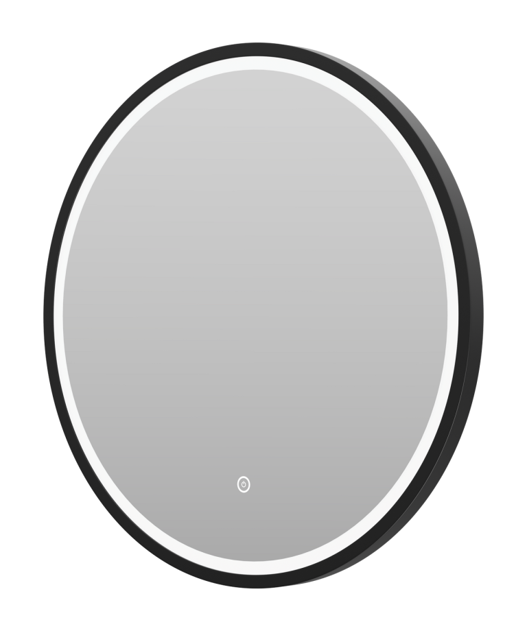 Зеркало Misty Альферац 600x600 черный