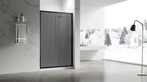 Душевая дверь Veconi Vianno VN-55BT, 1500x1950, Черный, стекло тонированное от магазина Vanna-Vanna.ru!