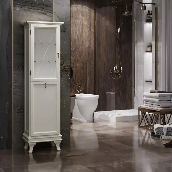 Пенал Opadiris Борджи 45 R с корзиной, слоновая кость