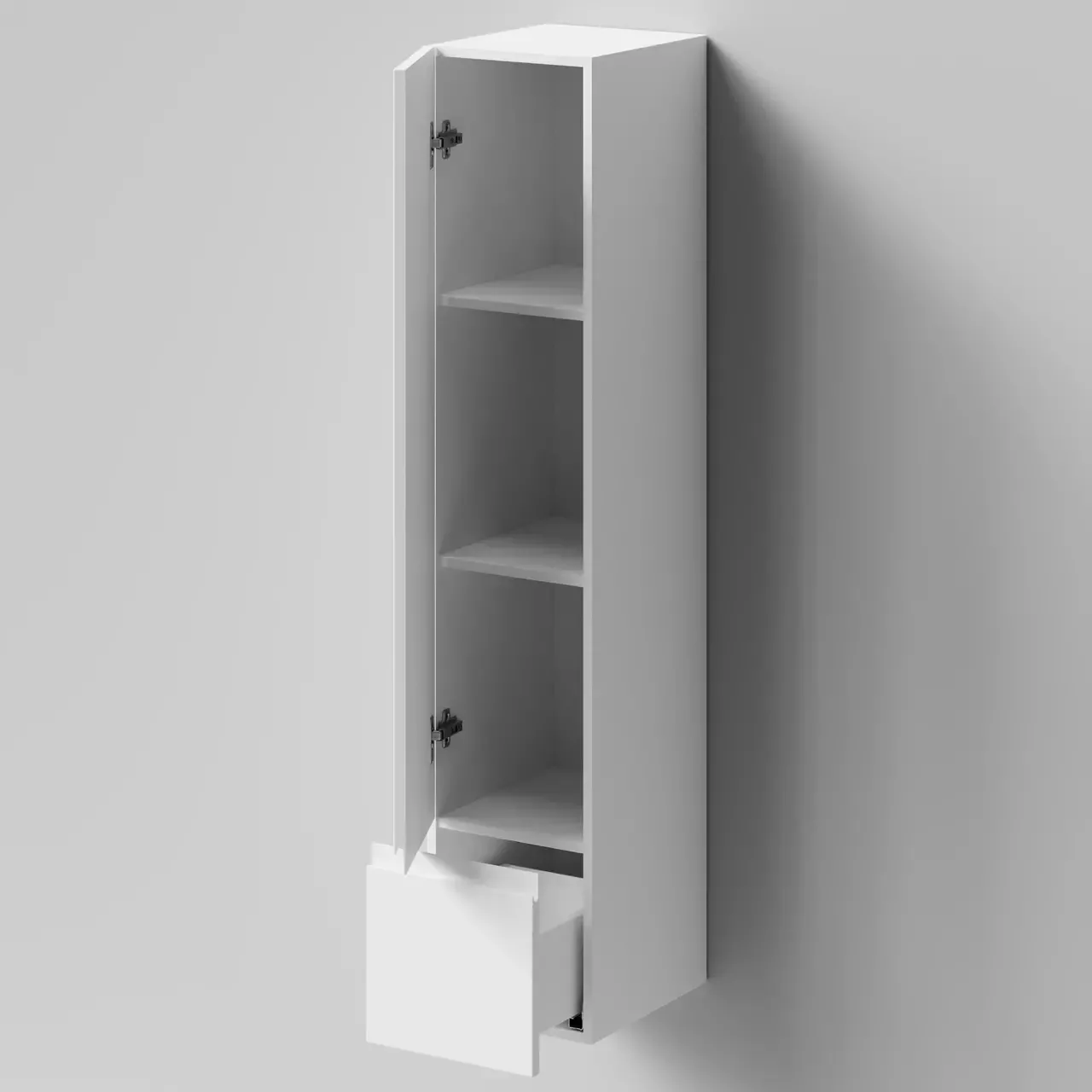 Пенал Vod-ok Салли 30 L/R подвесной, 1 дверь с ящиком, белый от магазина Vanna-Vanna.ru!