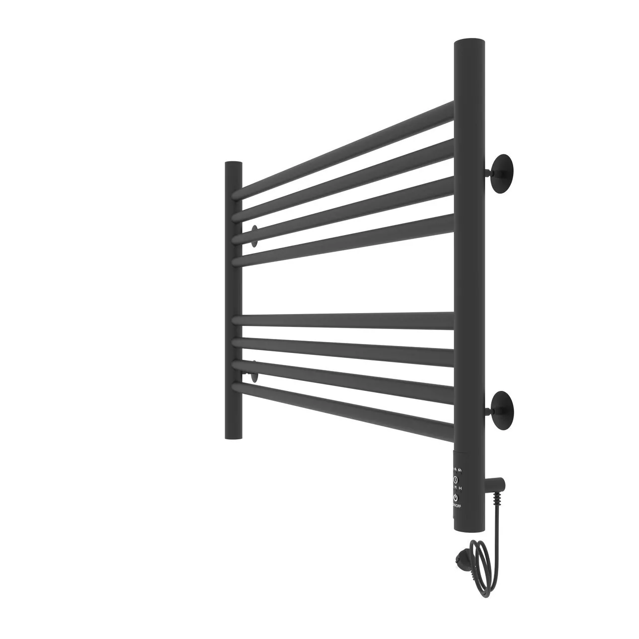 Полотенцесушитель электрический Laris Оливия ЧК8 800х500 правый, черный матовый