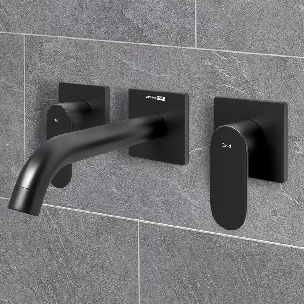 Смеситель для раковины WasserKraft Elbe 7445 черный Soft-touch от магазина Vanna-Vanna.ru!