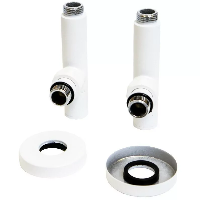 Вентиль запорный угловой Laris 1/2х1/2 ш/ш с отражателем белый матовый ZZ 5101SCH0404БМ 2 шт.