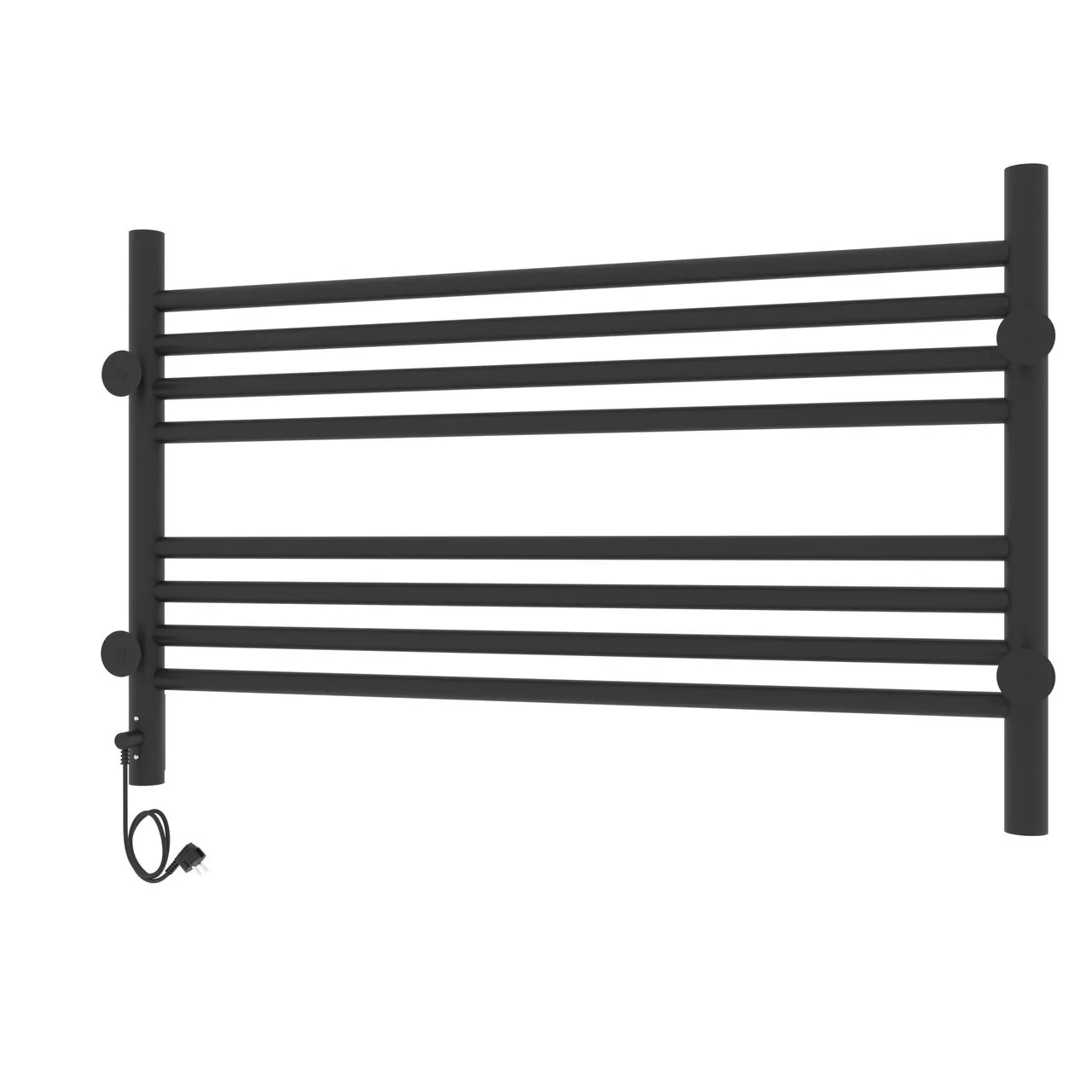 Полотенцесушитель электрический Laris Оливия ЧК8 800х500 правый, черный матовый