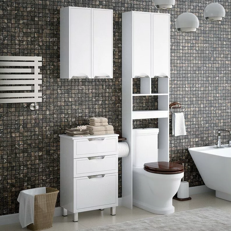 Шкаф навесной Corozo Монро 55 белый от магазина Vanna-Vanna.ru!