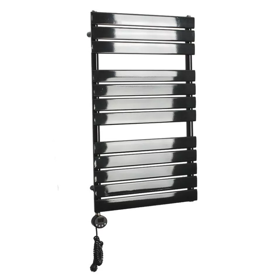 Полотенцесушитель электрический Domoterm Вита П12 500х952 EL левый, черный матовый