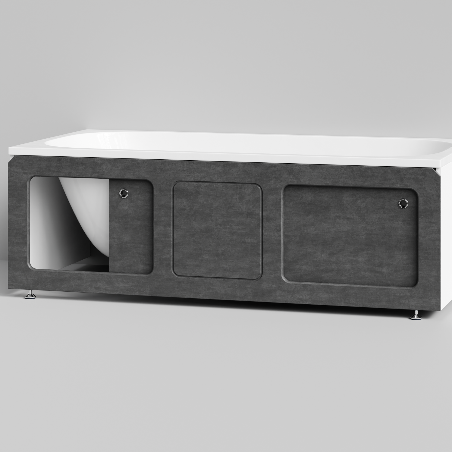 Экран под ванну Vod-ok Хит 170 раздвижной Серый камень