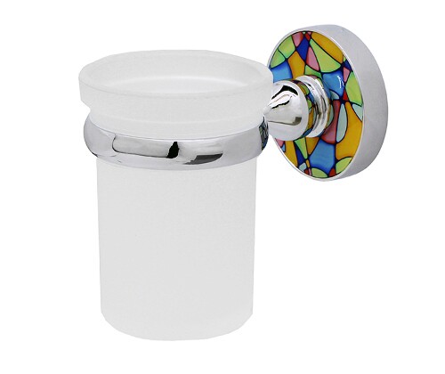 Стакан для щеток WasserKraft Diemel K-2228 хром, декор