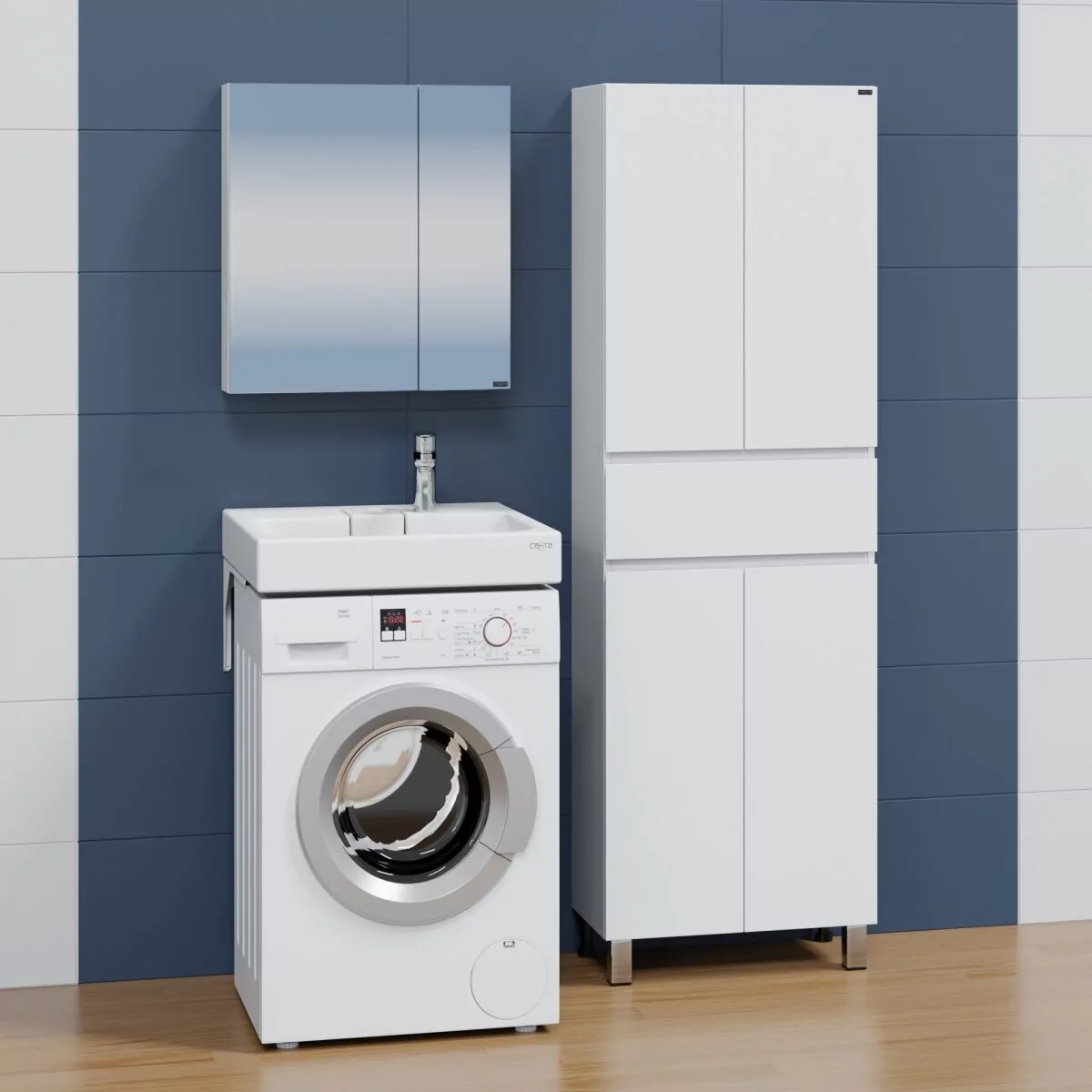 Раковина Санта Венера 60х60 белая от магазина Vanna-Vanna.ru!