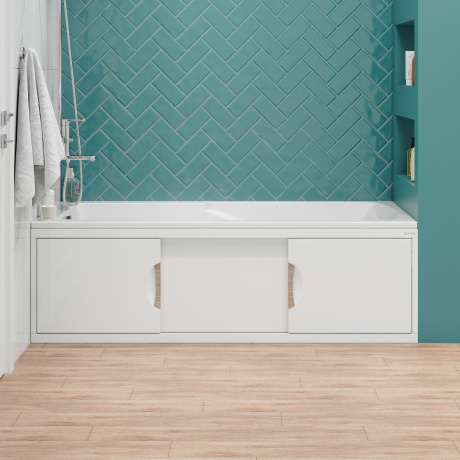 Экран под ванну Onika Лагуна 150 раздвижной белый