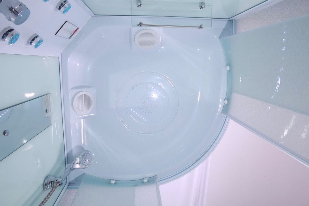 Душевая кабина Timo eco TE-0709 90*90*218, турецкая баня хамам, стульчик прозрачный