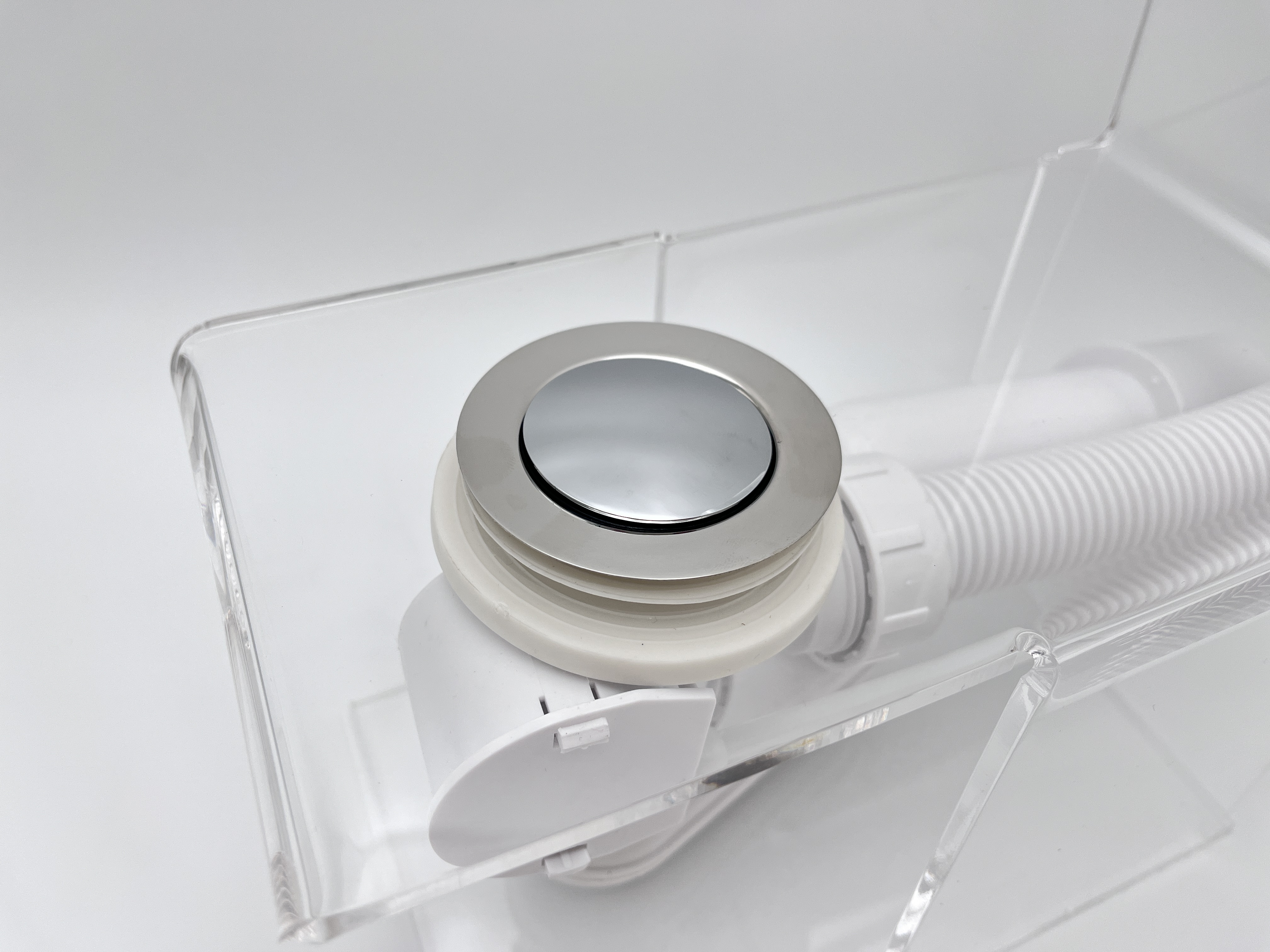 Слив перелив п/автомат Vega V55К 60см хром глянец