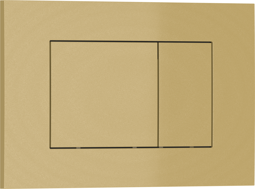 Кнопка смыва Iberica Blanca ESTI-S ABS-пластик стекло, механическая, золото матовое