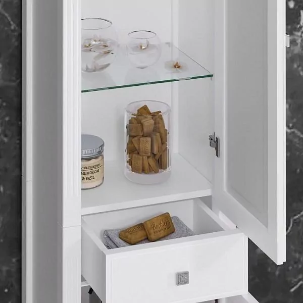 Пенал Opadiris Лаура 45 L белый матовый